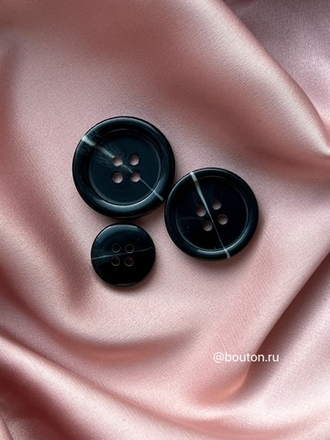 Пуговицы черные глянцевые с белыми прожилками и высокими бортиками на прокол11