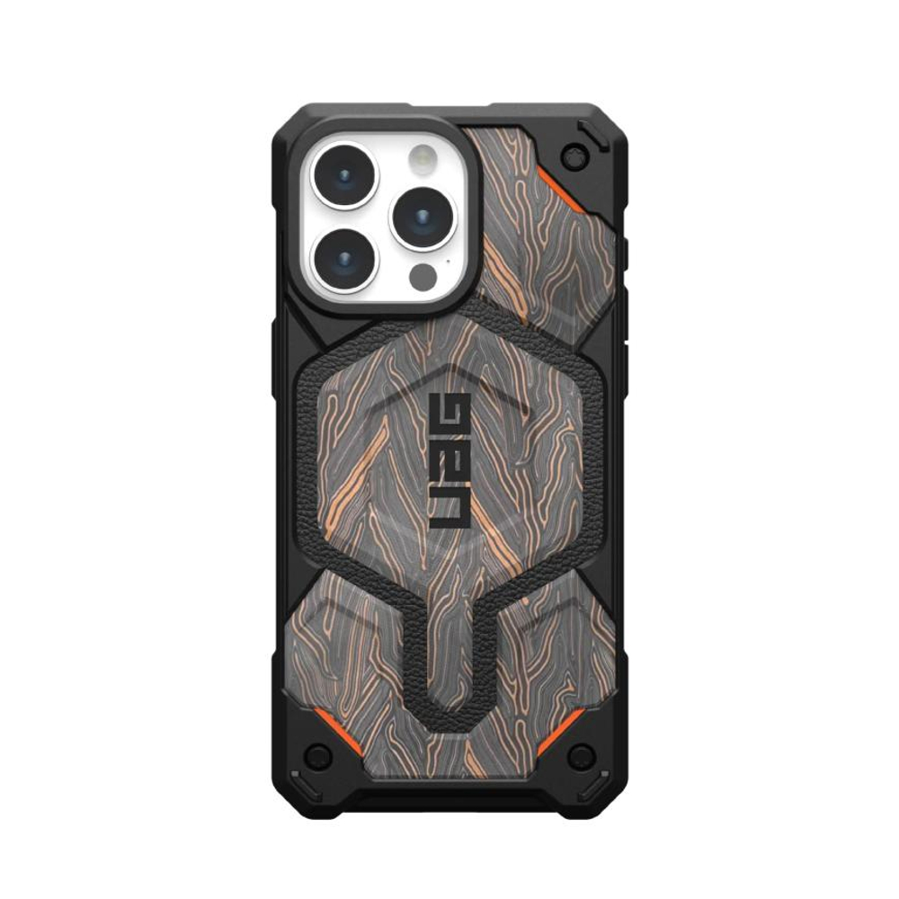 Защитный чехол MagSafe UAG Monarch Pro G-10 Limited Edition для iPhone 15 Pro Max Композитный гибридный чехол с очень высоким уровнем защиты при падении