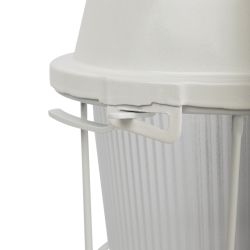 Светильник ЭРА НСП 02-100-003 с решеткой Желудь сталь стекло IP54 E27 max 100Вт 172х262х275 белый