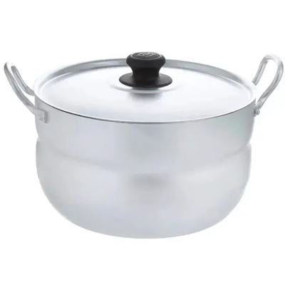 Кастрюля 6л 2руч., мет/кр. КАЛИТВА (алюминий)