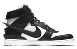 AMBUSH x Nike Dunk Black non-slip wear-resistant high-top sneakers for men and women in the same black and white