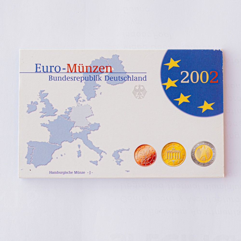Germany 2002 Proof Coin Sets (A, D, F, G, J)