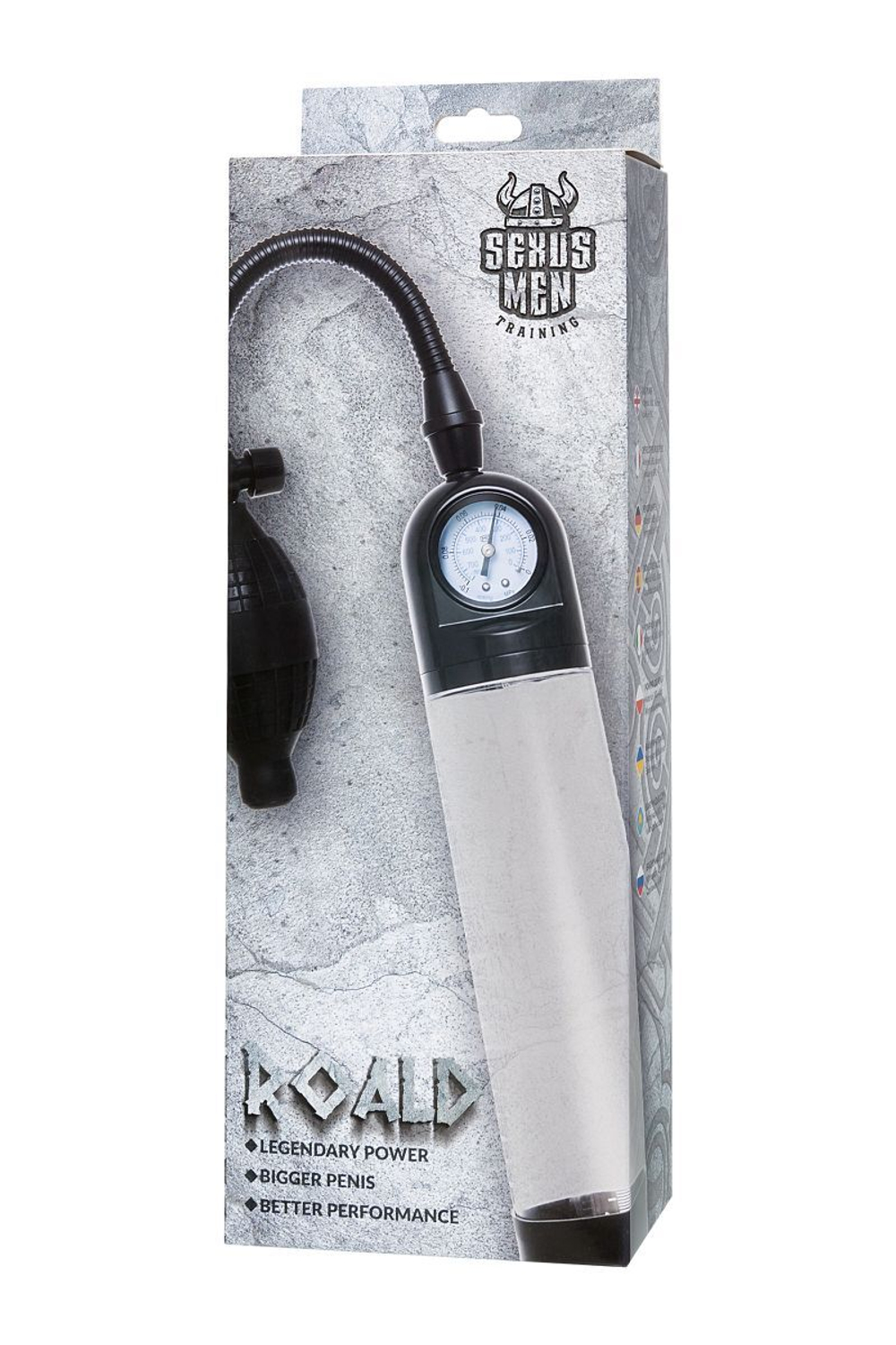 Прозрачная механическая помпа Roald с манометром (Цвет: прозрачный)