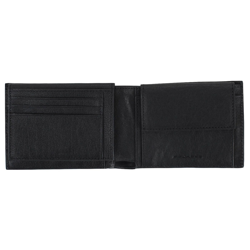 Кошелек из черной натуральной кожи Piquadro Black square PU1392B3R/N