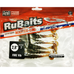 Рыболовные, силиконовые приманки Виброхвост рыбка RuBaits Fire Vib Набор для рыбалки на щуку, на судака, на окуня, на форель На спиннинг джиг микроджиг