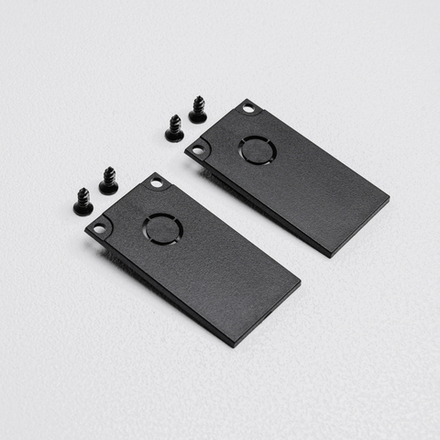 Торцевая заглушка для накладного трекового шинопровода MKA-2S-EC-B Черный