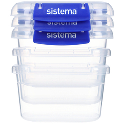 Набор контейнеров 3шт 400мл Sistema Klip It+ синий