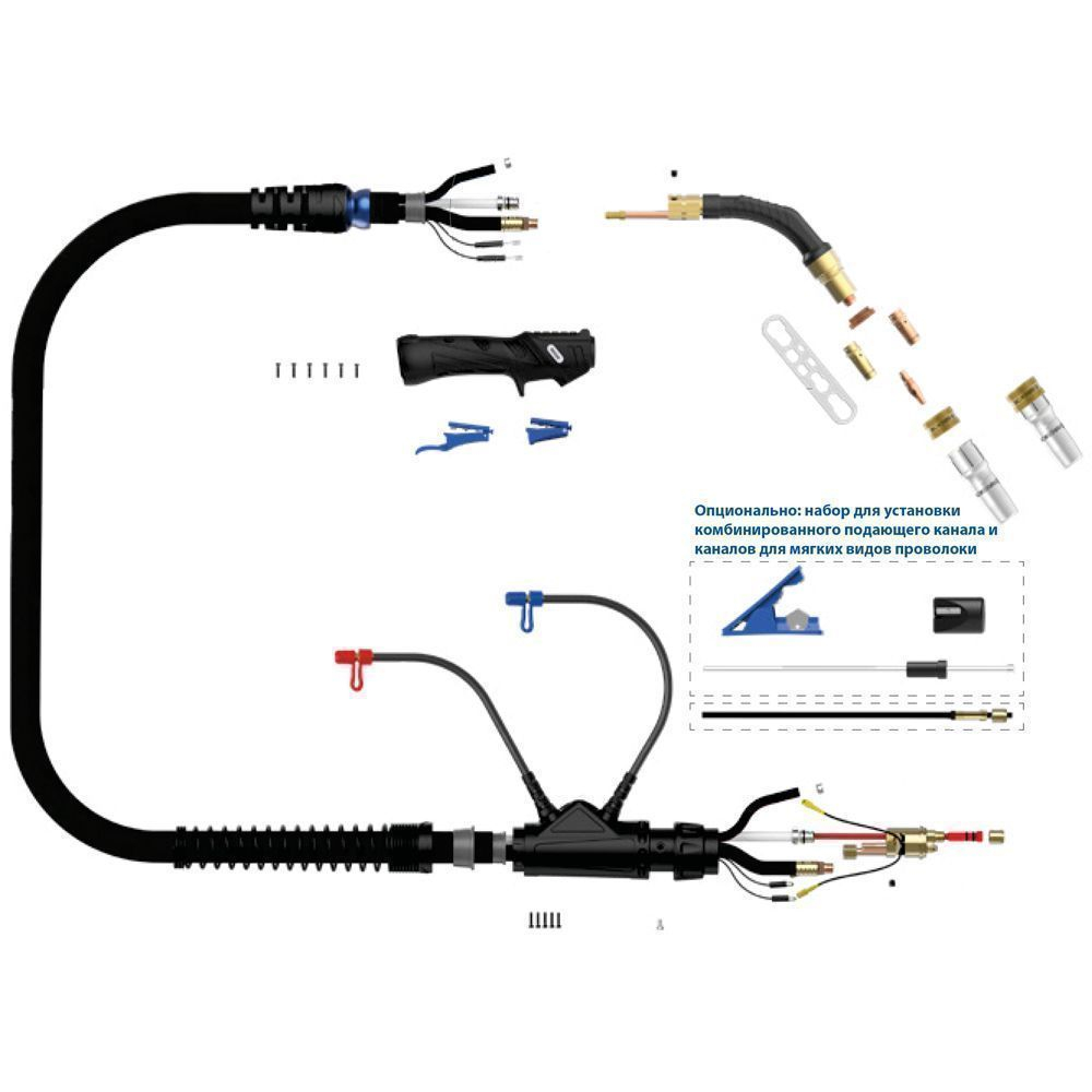 Горелка полуавтоматическая M55W-580A L-C x 5м
