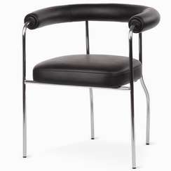 Стул с подлокотниками Rider, черная экокожа