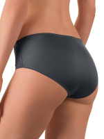 Высокие серые трусики-слипы со змеиным принтом (Размер: 52) (Цвет: серый)