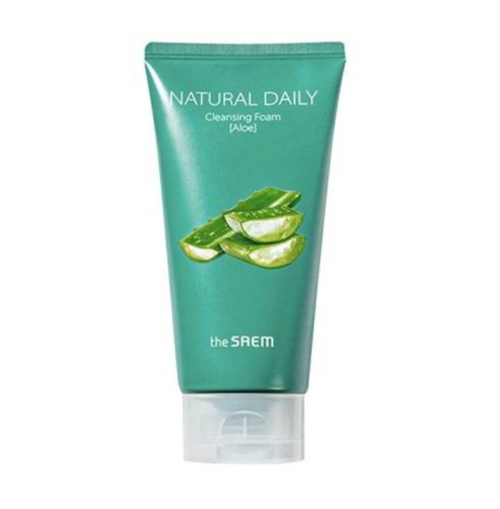 Пенка для лица с экстрактом алоэ the Saem Natural Daily Cleansing Foam Aloe 150ml