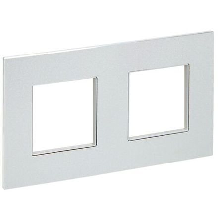 Рамка 2-м SKANDY SK-F32S металл серебр. IEK SK-M22-M-K23
