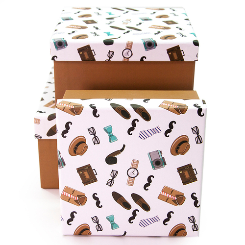 Подарочная коробка Набор джентльмена, 15*15*8 см, № 2