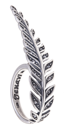 "Клуэдо" кольцо в серебряном покрытии из коллекции "Двойная игра" от Jenavi