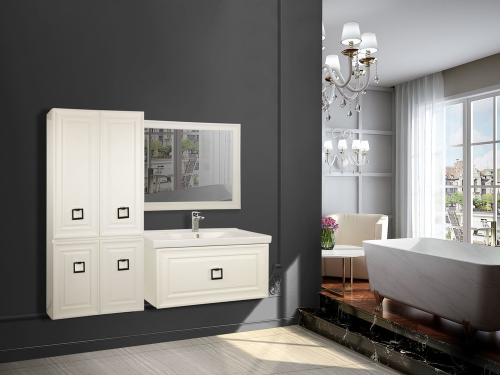 Тумба подвесная под раковину ADEL C80 арт. TS-ADL80C-C-B Черный