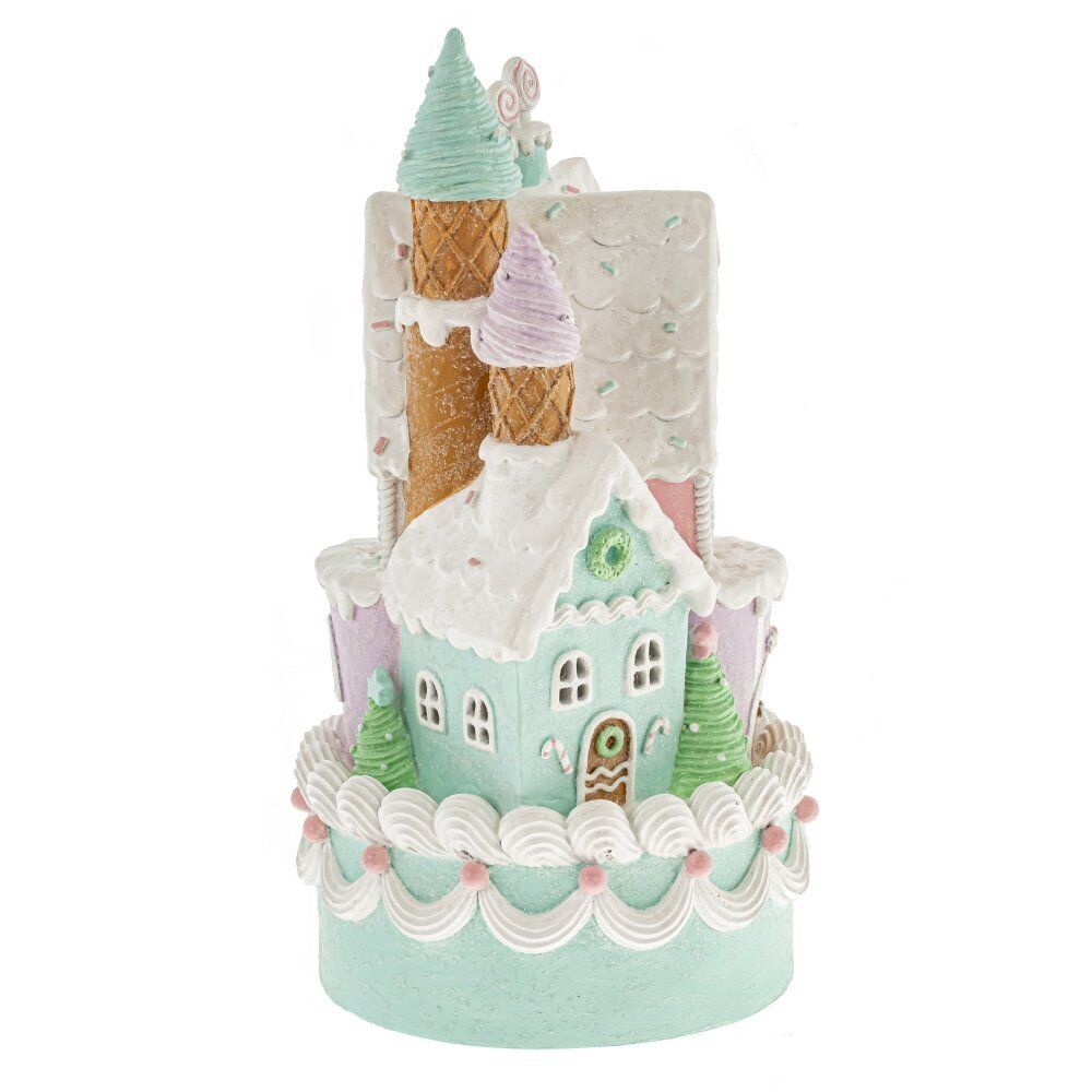 GAEM Фигурка декоративная с подсветкой "Домик-торт" (2хAA н/п), L18 W18 H35 см