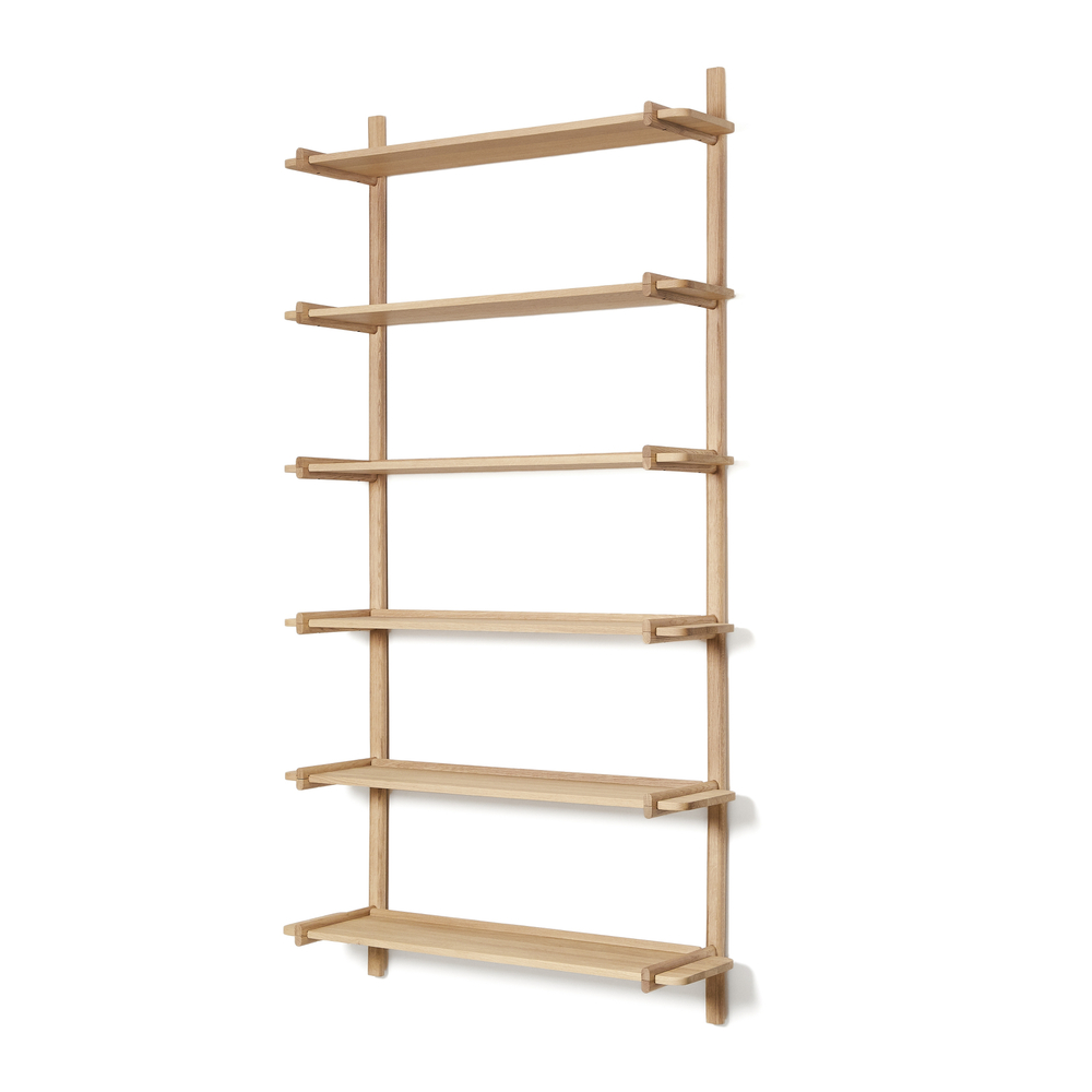 Sitra Модульная полка 6 полок из массива дуба с натуральной отделкой
