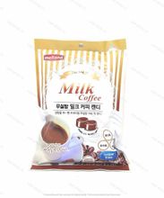 Карамель без сахара со вкусом кофе с молоком Premium milk coffee sugar free, Корея, 92 гр.