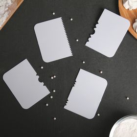 Набор шпателей кондитерских, 10,8*7,6 см, 4 шт
