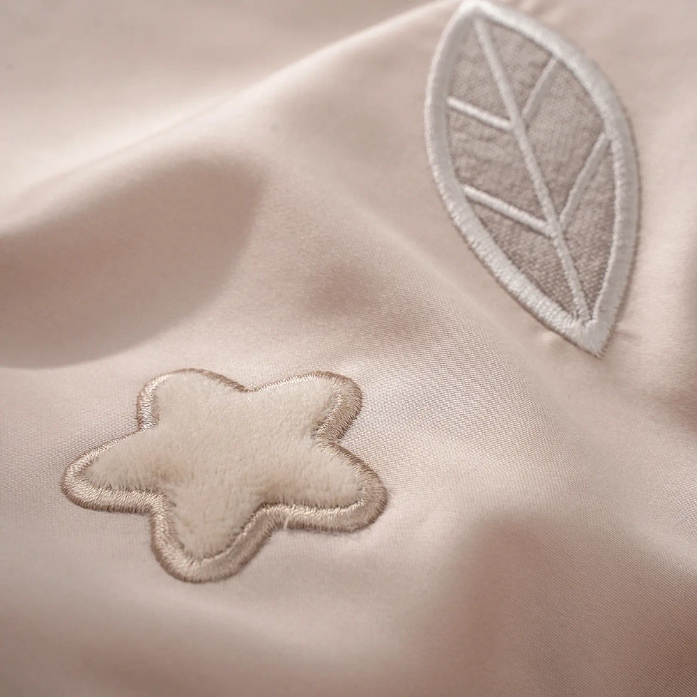 Комплект белья для классической кроватки Teddy Sateen 6 предметов цвет песочный