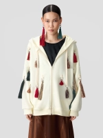 Зип-худи с кольцами и съемными кистями OLA OLA