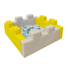 Сухой бассейн Romana «Форт» (пастель), 300 шариков (Серый микс)