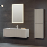 Зеркало Orka Cube 65x100 3000368 с подсветкой Белое матовое с бесконтактным выключателем