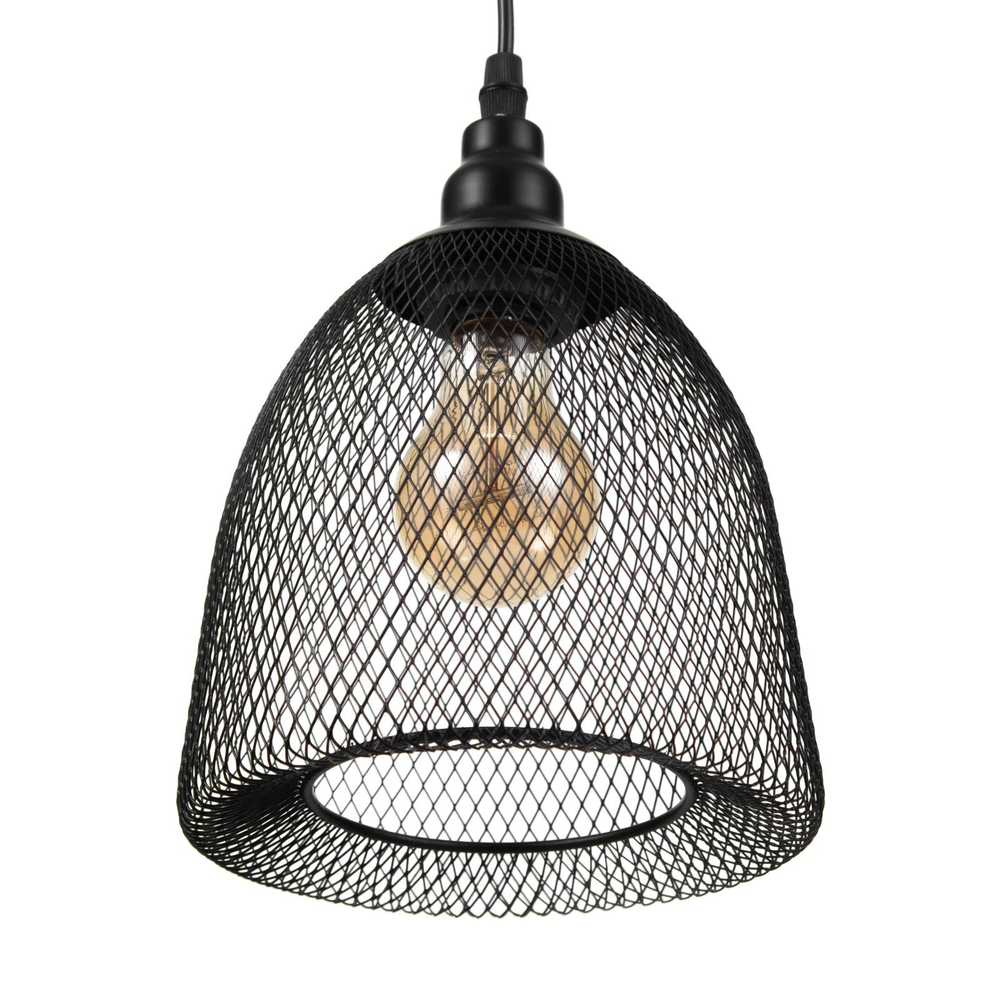 Светильник "Плетение" 1х40Вт E27 черный 19х19х120 см.
