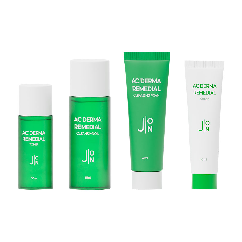 J:ON AC DERMA REMEDIAL MINI SET Набор миниатюр для ухода за кожей СТОП-АКНЕ, 55 мл/10 мл/30 мл*2 шт