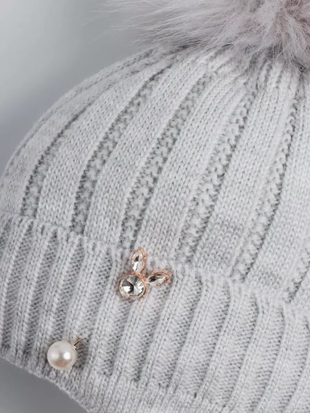 Шапка для девочки зимняя вязаная и шарф