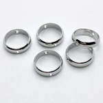 Коннектор-рамка, цвет родий, размер 9,5 мм, внутренний диаметр 8 мм, цена за 1 шт