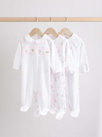 Комбинезон / Cлип для малышей Next E18-353, 3 шт., Белый