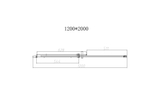 Душевая дверь Dice VDS-4D120CL, 1200, хром, стекло прозрачное, , шт
