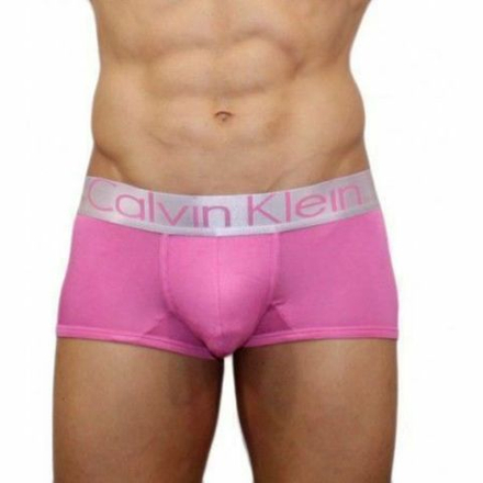 Мужские трусы боксеры розовые из модала Calvin Klein Boxer