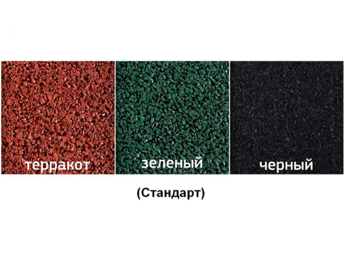 Резиновая плитка Sport Plit 990х990 (15-30 мм), 1000 кг/м3, рельефная