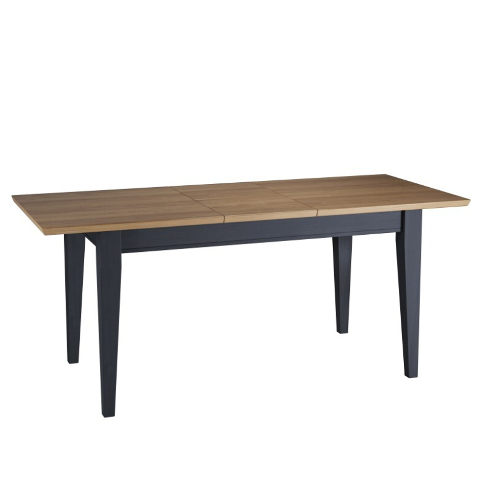 Стол обеденный «Форест» со вставкой 160-199х80 серый 7012/бейц-масло