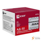 Дифференциальный автомат АД-32 3P+N 50А/30мА (хар, C, AC, электронный, защита 270В) 4,5кА EKF PROxima