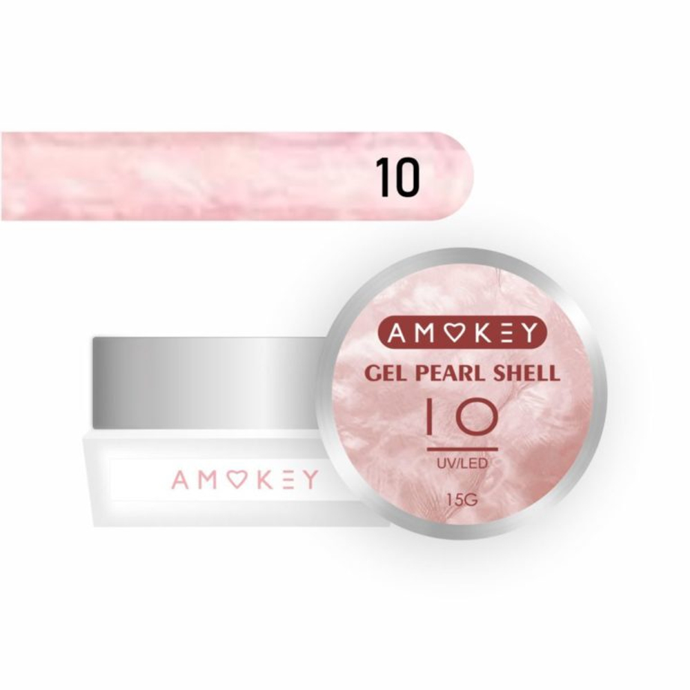 Amokey Моделирующий гель однофазный Pearl Shell 10 - 15гр