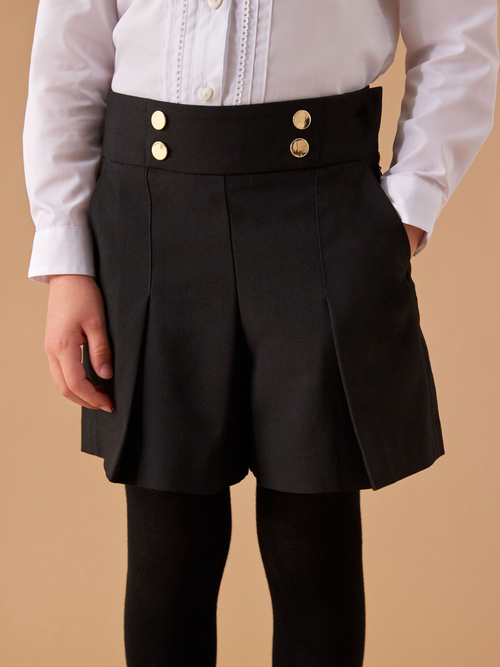 Шорты школьные для девочки Next M27-448, Черный