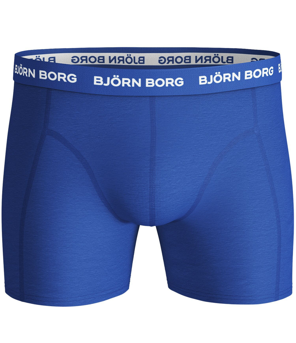 Мужские боксеры спортивные Björn Borg Shorts Solid 5P - blue depths