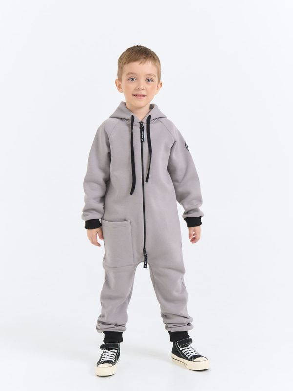 Комбинезон с капюшоном и накладным карманом 