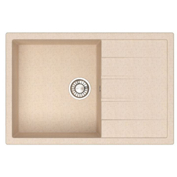Кухонная мойка GLANZ J161-G39 750x505мм Слоновая кость