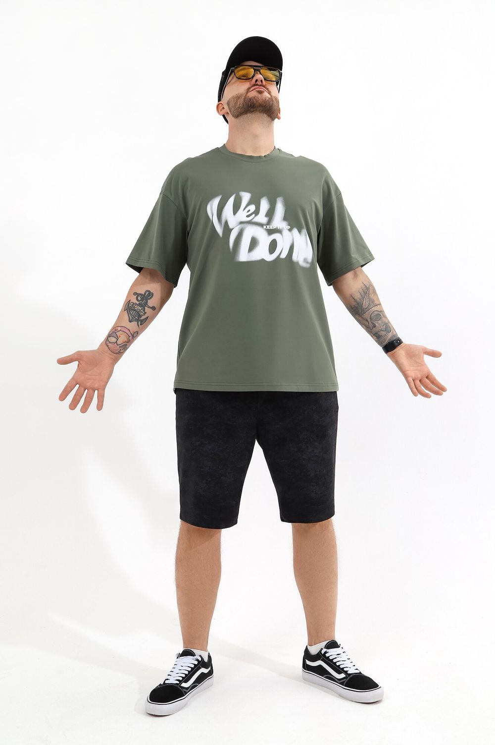 Фуфайка (футболка) мужская Леон-4 Виотекс ХАКИ