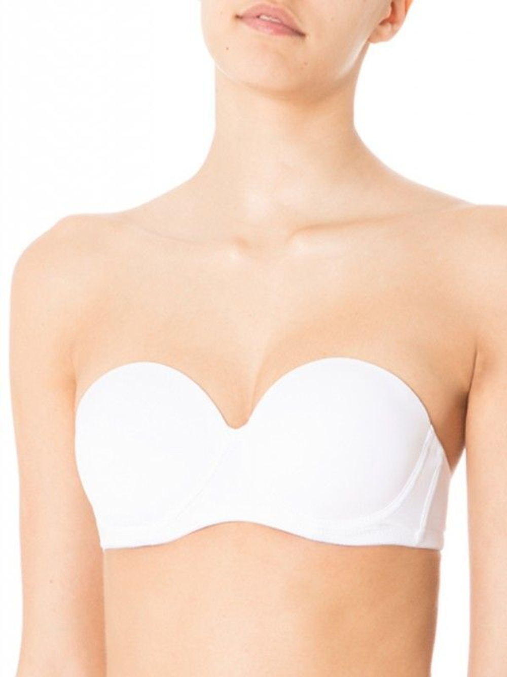 Бюстгальтер без бретелей с формованной чашкой (Размер: 3B) (Цвет: черный)