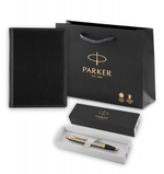 Подарочный набор: Ежедневник недатированный и Шариковая ручка Parker IM Metal, цвет: Brushed Metal GT