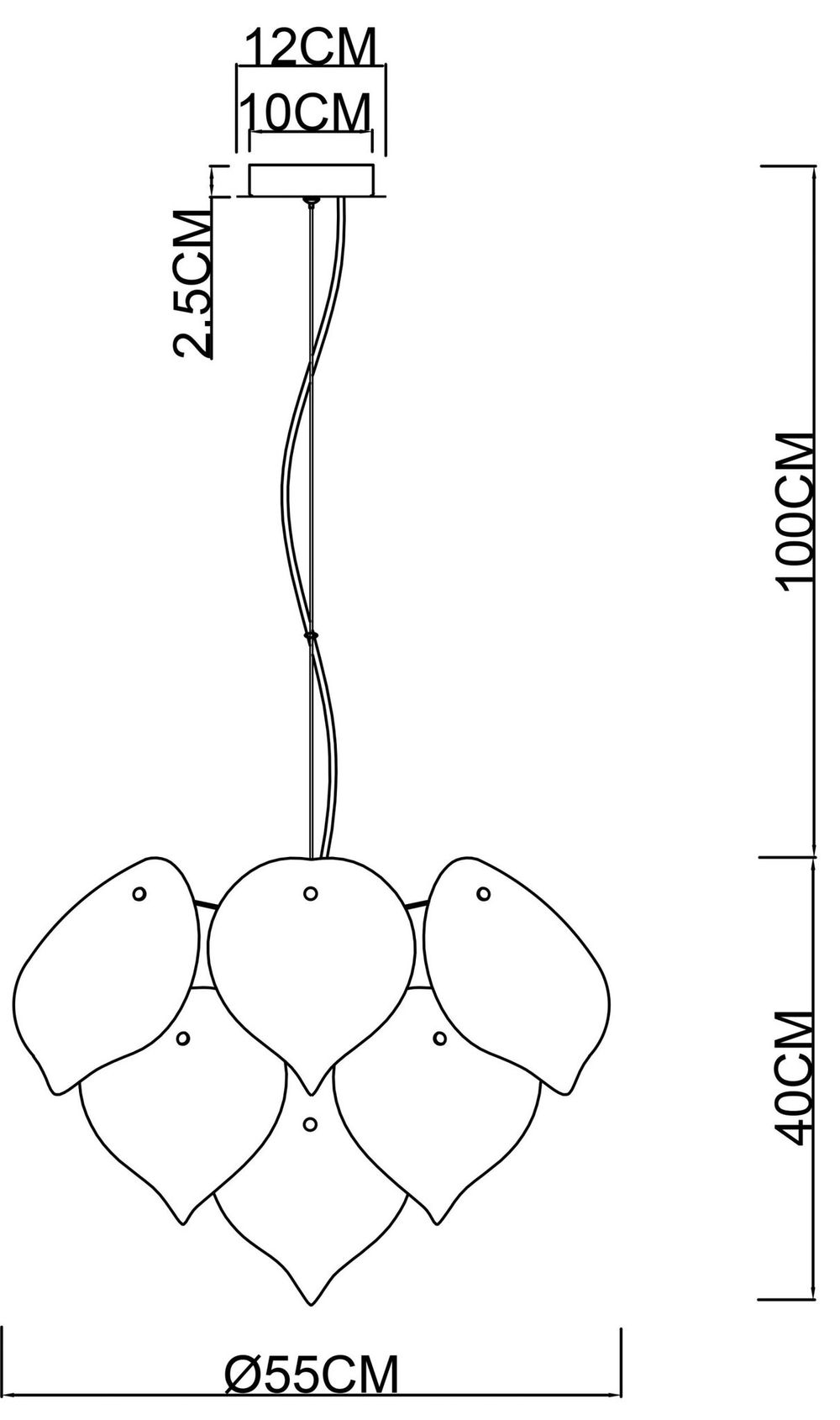 Подвесная люстра Arte Lamp