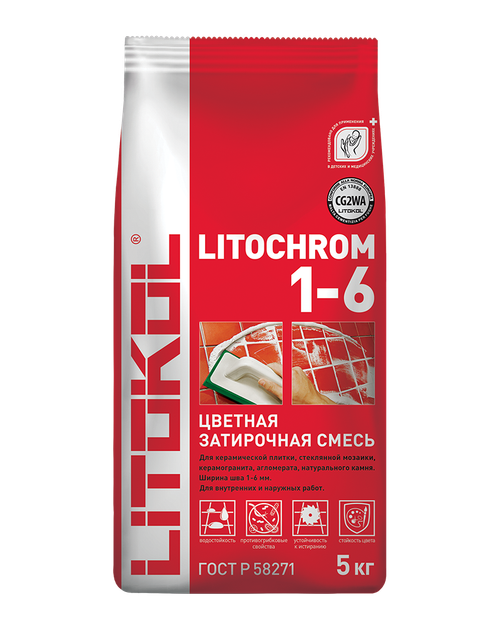 Затирка цементная Litokol Litochrom 1-6 C.200 венге