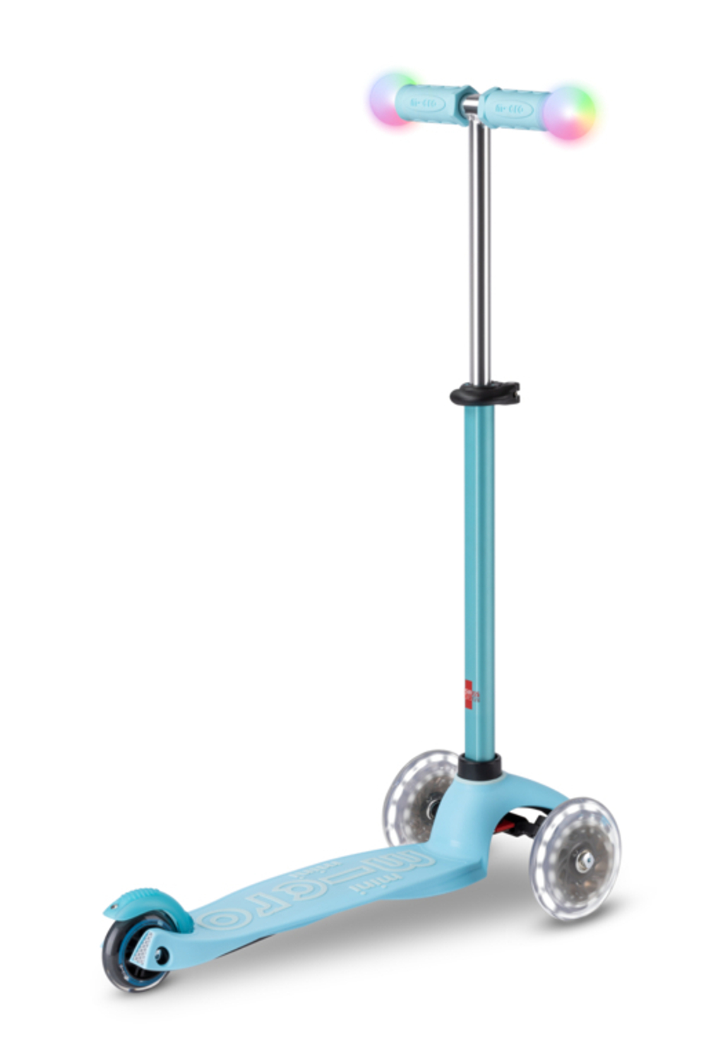 Самокат Micro Mini2Grow Deluxe Magic LED синий