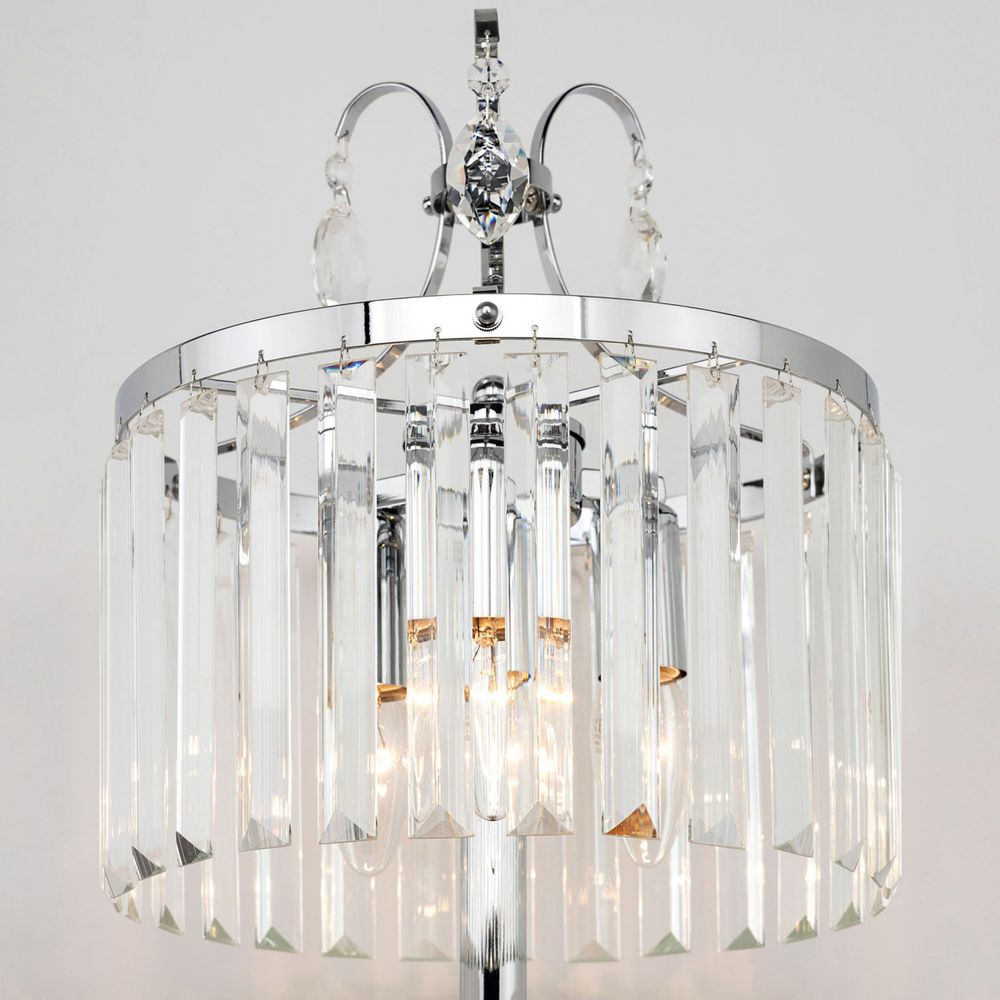 Citilux Инга CL335831 Настольная лампа хрустальная Хром