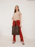 сумка большая через плечо шоппер тканевый